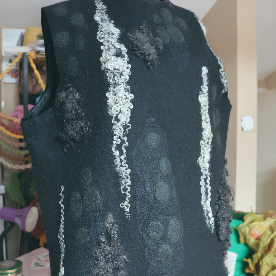 Uncombed Mohair Felt Sweater